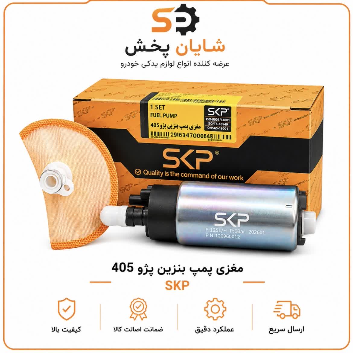 مغزی پمپ بنزین پژو ۴۰۵ SKP